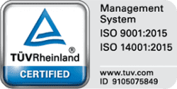Certification ISO TUV Rheinland