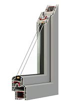 Heat insulation of PVC windows 4stars
