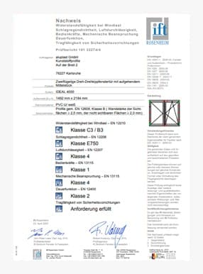 Certifications ITT 4stars with 2wings