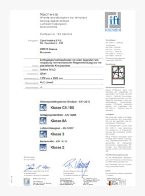 Certifications ITT 5Stars with 1 wing